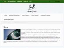 Tablet Screenshot of findmyhero.com